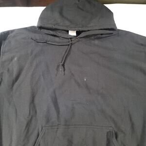 Gildan Casual Pullover Long Sleeve Outdoor Hoodie Mens Size Extra Large XL Black